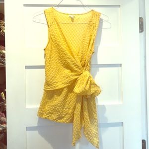 Anthropologie Odille Gingham Wrap Blouse